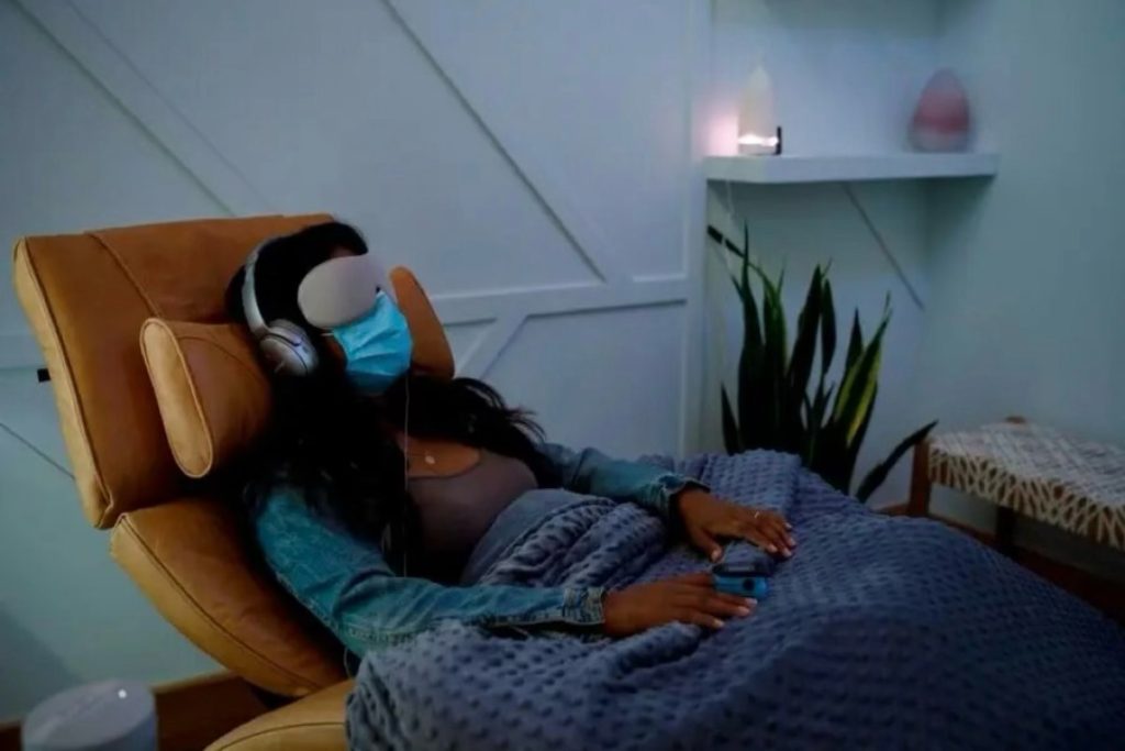 Person experiencing healing through Ketamine and DBT therapy.